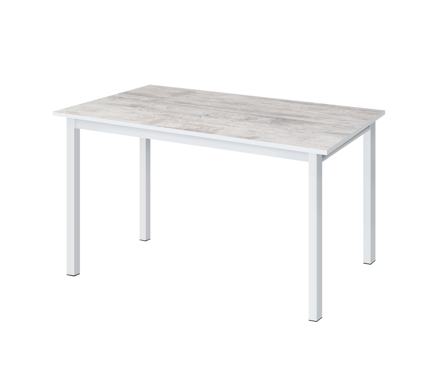 Стол ТРИО Винтажная сосна белые опоры