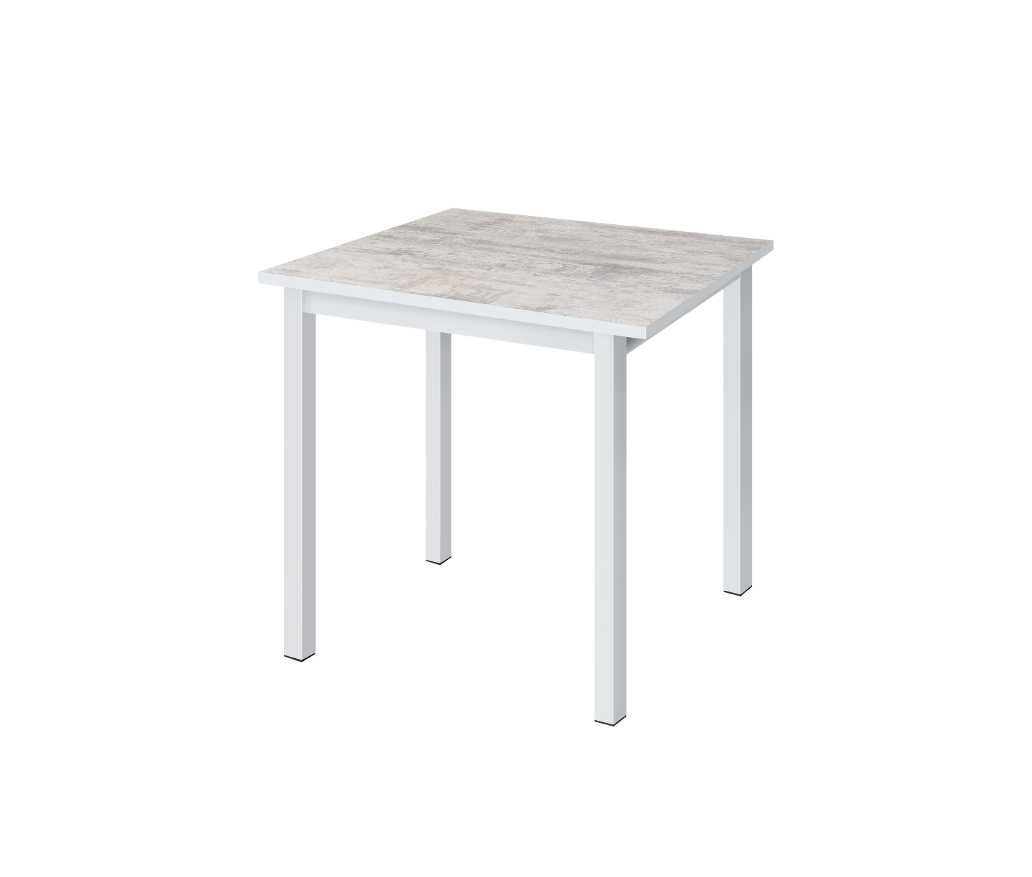 Стол ТРИО Винтажная сосна белые опоры